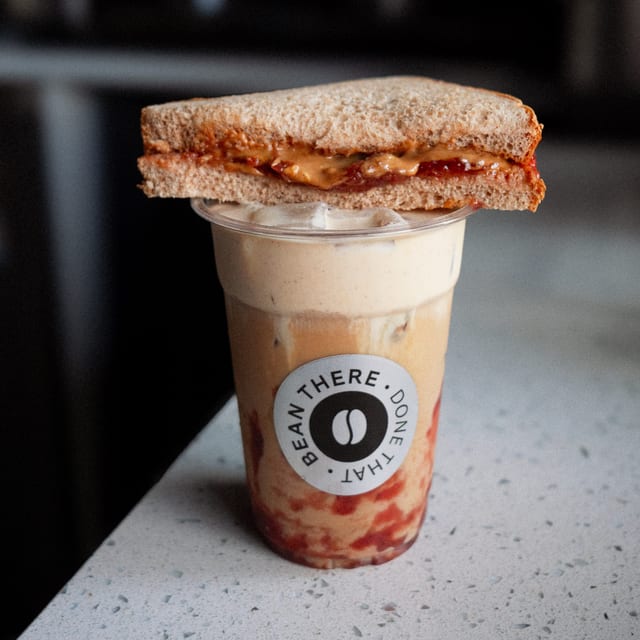 Iced PB&J Latte.